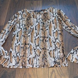 Snake skin Shear Blouse